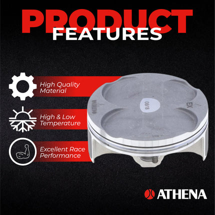 Athena P5F0770039007A Top End Piston Kit with Gasket Kit for Yamaha 250 WR-F / YZ-F 2016-2018 - 76.95 mm Forged 4-Stroke Piston Replacement Kit - Motocross Dirt Bikes