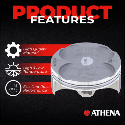 Athena P5F0770039007B Top End Piston Kit with Gasket Kit for Yamaha 250 WR-F / YZ-F 2016-2018 - 76.96 mm Forged 4-Stroke Piston Replacement Kit - Motocross Dirt Bikes