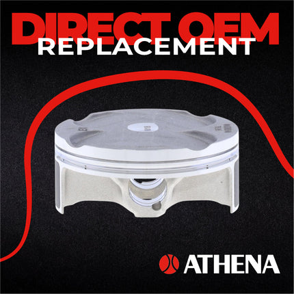 Athena P5F0770212009B Top End Piston Kit with Gasket Kit for Yamaha 250 YZ-F 2019-2023 - 76.96 mm Forged 4-Stroke Piston Replacement Kit - Motocross Dirt Bikes