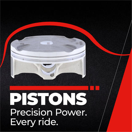 Athena P5F0770212009B Top End Piston Kit with Gasket Kit for Yamaha 250 YZ-F 2019-2023 - 76.96 mm Forged 4-Stroke Piston Replacement Kit - Motocross Dirt Bikes