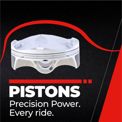 Athena P5F0780078001A Top End Piston Kit with Gasket Kit for KTM / HUSQ 250 EXC-F / FE 17-19 - 77.95 mm Forged 4-Stroke Piston Replacement Kit - Motocross Dirt Bikes