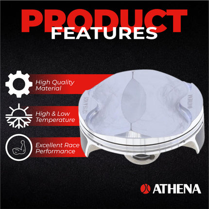Athena P5F0780078001A Top End Piston Kit with Gasket Kit for KTM / HUSQ 250 EXC-F / FE 17-19 - 77.95 mm Forged 4-Stroke Piston Replacement Kit - Motocross Dirt Bikes