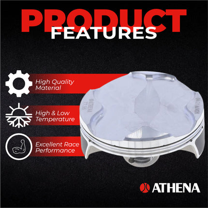 Athena P5F0780078002A Top End Piston Kit with Gasket Kit for KTM / GAS GAS / HUSQ 250 2016-2022 - 77.96 mm Forged 4-Stroke Piston Replacement Kit - Motocross Dirt Bikes