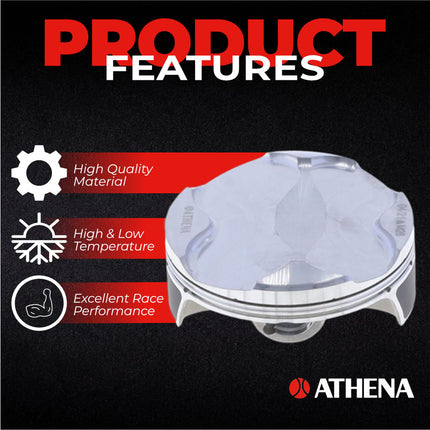 Athena P5F0780078002B Top End Piston Kit with Gasket Kit for KTM / GAS GAS / HUSQ 250 (2016-2022) - 77.97 mm Forged 4-Stroke Piston Replacement Kit - Motocross Dirt Bikes