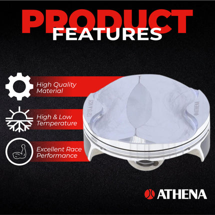 Athena P5F0780093001A Top End Piston Kit with Gasket Kit for KTM / GAS GAS / HUSQ 250 (2020-2023) - 77.96 mm Forged 4-Stroke Piston Replacement Kit - Motocross Dirt Bikes