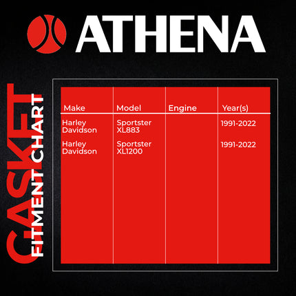Athena S410195034042 Cam Gear Cover Gasket 10 Pack - High Performance Replacement for Harley-Davidson Sportster XL883 XL1200 1991-2022 Models | Replaces OEM 25263-90D