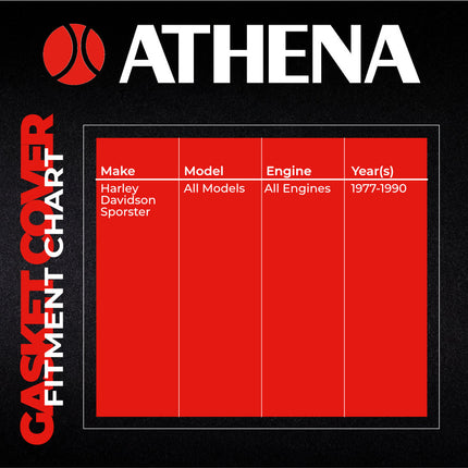 Athena S410195149001 Primary Cover Gasket for Harley‑Davidson Sportster (1977‑1990) – Primary Cover Gasket Set, Bulk 10‑Pack