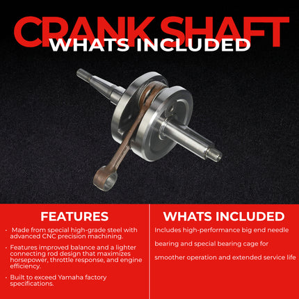 Athena S410485320002 Crankshaft Assembly  for Yamaha YZ85 Standard - High Performance Replacement for 2002-2018 YZ 85