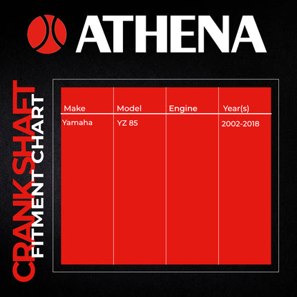 Athena S410485320002 Crankshaft Assembly  for Yamaha YZ85 Standard - High Performance Replacement for 2002-2018 YZ 85