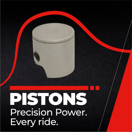 Athena S4C05800001A Cast Piston for Yamaha 125 YZ (1997-2025) - Piston Size 57.94 mm Forged 2-Stroke Piston Replacement - Motocross Dirt Bikes