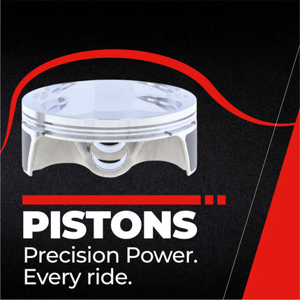 Athena S4C05800001B Cast Piston for Yamaha 125 YZ (1997-2025) - Piston Size 57.95 mm Forged 2-Stroke Piston Replacement - Motocross Dirt Bikes