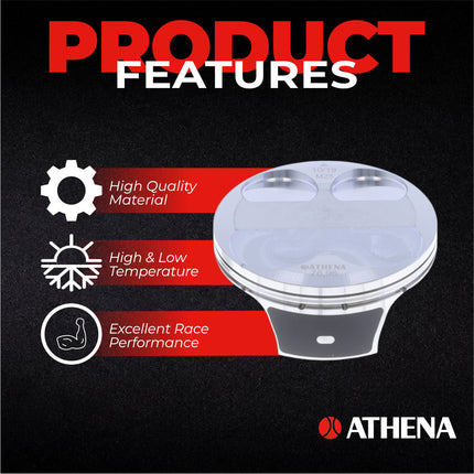 Athena S4C05800001B Cast Piston for Yamaha 125 YZ (1997-2025) - Piston Size 57.95 mm Forged 2-Stroke Piston Replacement - Motocross Dirt Bikes