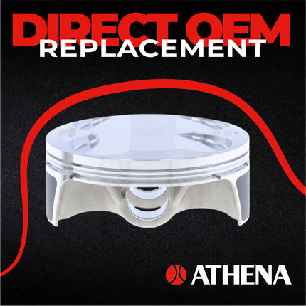 Athena S5F07700001A Cast Piston for Kawasaki 250 KX F (2011-2014) - Piston Size 76.96 mm Forged 4-Stroke Piston Replacement - Motocross Dirt Bikes