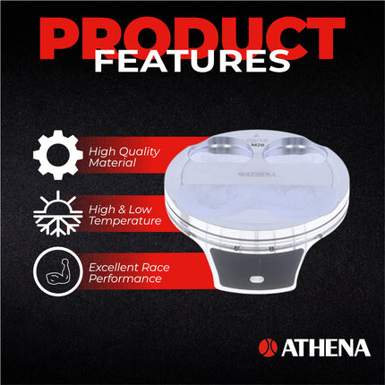 Athena S5F07700002A Cast Piston for Kawasaki 250 KX F (2015-2016) - Piston Size 76.96 mm Forged 4-Stroke Piston Replacement - Motocross Dirt Bikes