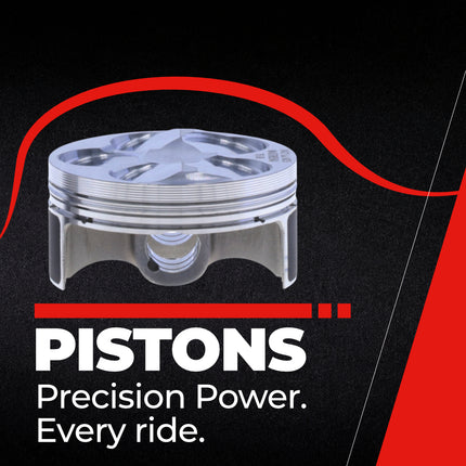 Athena S5F07700007B Cast Piston for Yamaha 250 YZ F (2008-2013) - Piston Size 76.97 mm Forged 4-Stroke Piston Replacement - Motocross Dirt Bikes