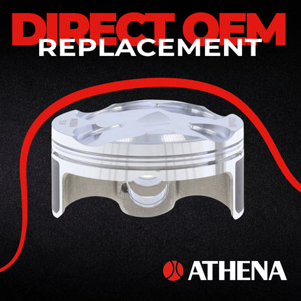 Athena S5F07700008A Cast Piston for Yamaha 250 YZ F (2014-2015) - Piston Size 76.96 mm Forged 4-Stroke Piston Replacement - Motocross Dirt Bikes