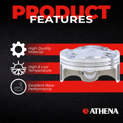 Athena S5F07700008A Cast Piston for Yamaha 250 YZ F (2014-2015) - Piston Size 76.96 mm Forged 4-Stroke Piston Replacement - Motocross Dirt Bikes