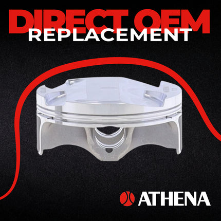 Athena S5F07800004B Cast Piston for Kawasaki 250 KX F (2021-2024) - Piston Size 76.97 mm Forged 4-Stroke Piston Replacement - Motocross Dirt Bikes
