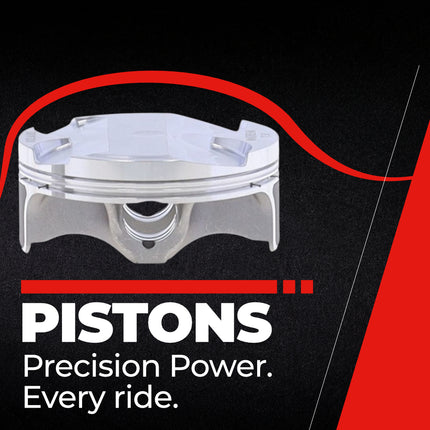 Athena S5F07800004B Cast Piston for Kawasaki 250 KX F (2021-2024) - Piston Size 76.97 mm Forged 4-Stroke Piston Replacement - Motocross Dirt Bikes