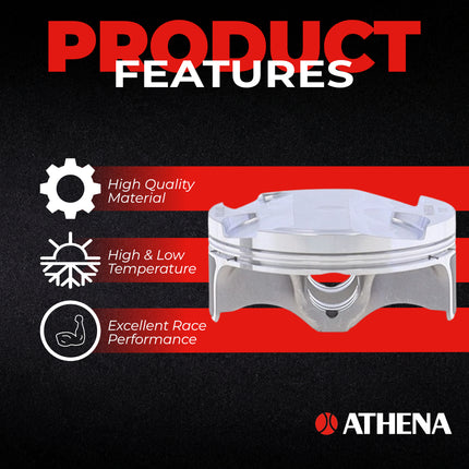 Athena S5F07800004B Cast Piston for Kawasaki 250 KX F (2021-2024) - Piston Size 76.97 mm Forged 4-Stroke Piston Replacement - Motocross Dirt Bikes