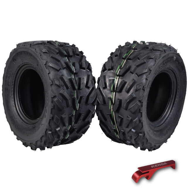 Kenda Pathfinder K530 16x8-7 Front Off-Road Tires for 4x4 ATVs, UTVs Vehicles and Go-Karts  - Durable Traction for Rugged Adventures - 2 Ply All-Terrain Tire with Keychain 16x8x7 (2 Pack)