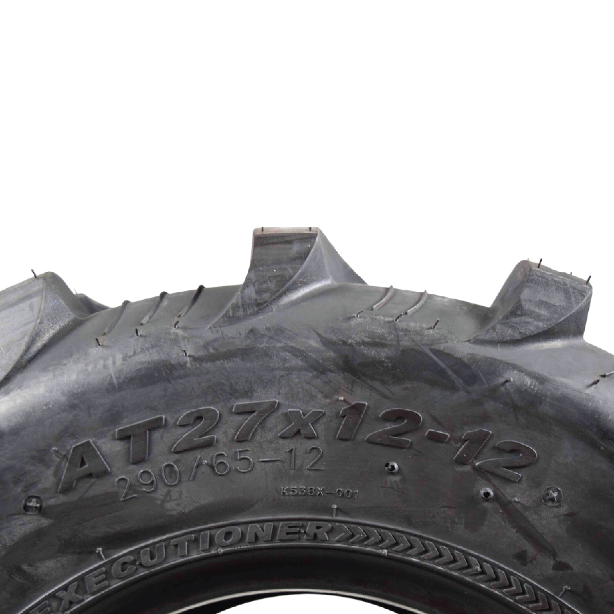 Kenda Executioner K538 - 27x12-12 Rear Tire for All Terrain (ATV), UTV, and Side by Side (SxS) Vehicles - 6-Ply - 27x12x12