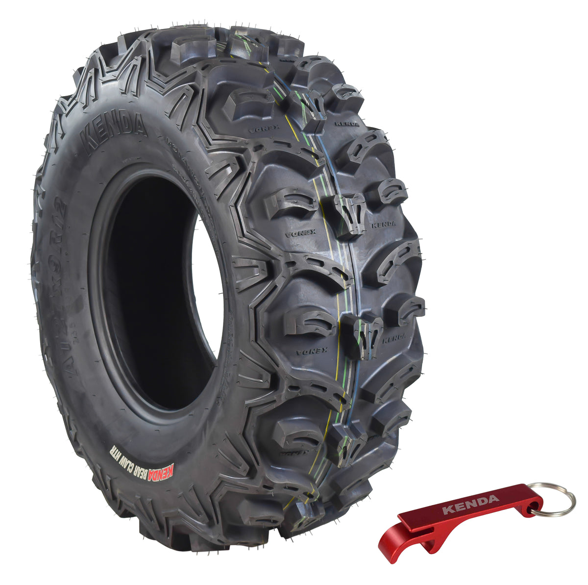 Kenda 085871258D1 27x9R12 Bear Claw HTR Front Radial ATV/UTV Tire 27x9-12 w/ Key Chain