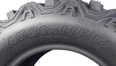 Kenda 085871461D1 26x11R14 R Bear Claw HTR Radial ATV/UTV Tires 26x11-14 2 Pack