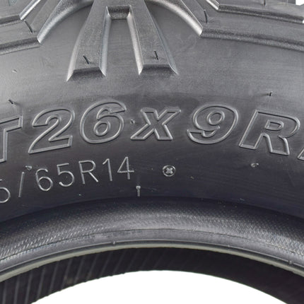 Kenda 085871469D1 26x9R14 Bear Claw HTR Front Radial ATV/UTV Tire 26x9-14 w/ Key Chain