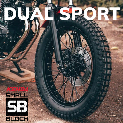 Kenda Small Block 3.00-17 K262 Tube-Type (TT) Tire with Keychain