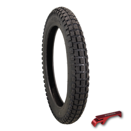 Kenda Small Block 3.25-17 K262 Tube-Type (TT) Tire with Keychain