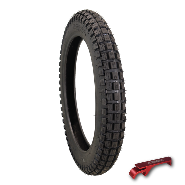 Kenda Small Block 3.25-17 K262 Tube-Type (TT) Tire with Keychain