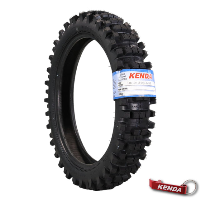 Kenda Trakmaster 110/100-18 K760 Tube-Type (TT) Front Tire with Keychain