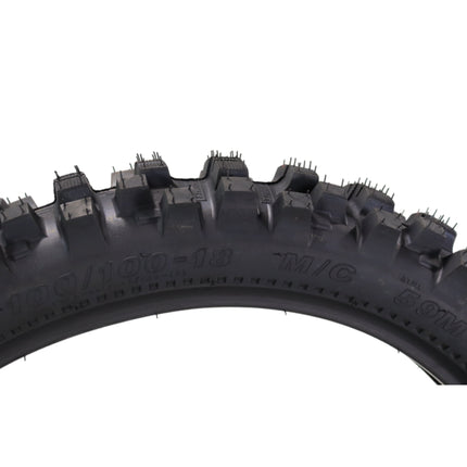 Kenda Trakmaster K760 100/100-18 Rear Tire for Motorcycles, Dirt Bikes, and City Bikes - Durable Off-Road & Street Performance with Keychain 100x100x18