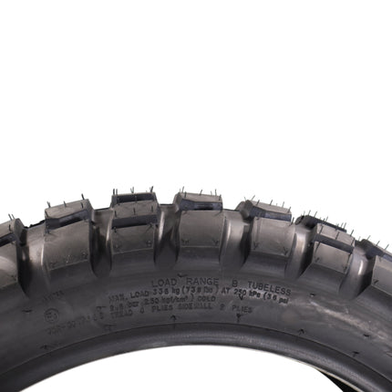 Kenda Big Block K784 110/80B19 Front and 140/80B18 Rear Tires for Motorcycles, Dirt Bikes, and City Bikes - Durable Off-Road & Street Performance with Keychain (2 Pack)