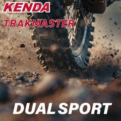 Kenda Trakmaster 80/100-21 Front & 100/90-19 Rear TT Tire Set w/ Keychain