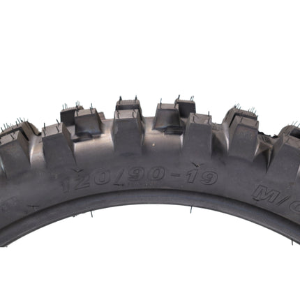 Kenda Trakmaster K760 80/100-21 Front and 120/90-19 Rear Tires for Motorcycles, Dirt Bikes, and City Bikes - Durable Off-Road & Street Performance with Keychain (2 Pack)