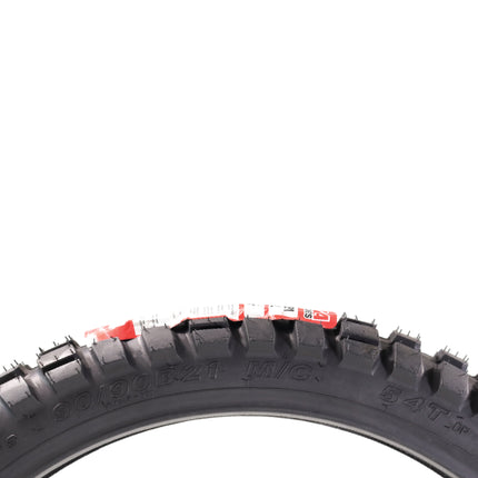 Kenda Big Block K784 90/90B21 Front Tire for Motorcycles, Dirt Bikes, and City Bikes - Durable Off-Road & Street Performance with Keychain 90x90x21