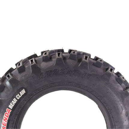 Kenda Bearclaw K299 - 22x7-11 Front & 22x12-8 Rear Tires for All Terrain (ATV), UTV, and Side by Side (SxS) Vehicles - 6-Ply - Bear Claw 22x7x11 22x12x8 with Kenda Keychain (4-Pack)