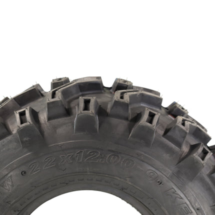 Kenda Bearclaw K299 - 22x7-11 Front & 22x12-9 Rear Tires for All Terrain (ATV), UTV, and Side by Side (SxS) Vehicles - 6-Ply - Bear Claw 22x7x11 22x12x9 with Kenda Keychain (4-Pack)