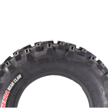 Kenda Bearclaw K299 - 22x7-11 Front Tires for All Terrain (ATV), UTV, and Side by Side (SxS) Vehicles - 6-Ply - Bear Claw 22x7x11 with Kenda Keychain (2-Pack)