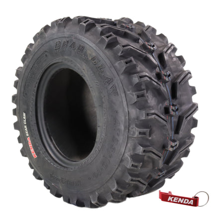 Kenda Bearclaw K299 - 23x10-10 Rear Tire for All Terrain (ATV), UTV, and Side by Side (SxS) Vehicles - 6-Ply - Bear Claw 23x10x10 with Kenda Keychain