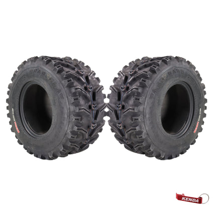 Kenda Bearclaw K299 - 23x10-10 Front Tires for All Terrain (ATV), UTV, and Side by Side (SxS) Vehicles - 6-Ply - Bear Claw 23x10x10 with Kenda Keychain (2-Pack)