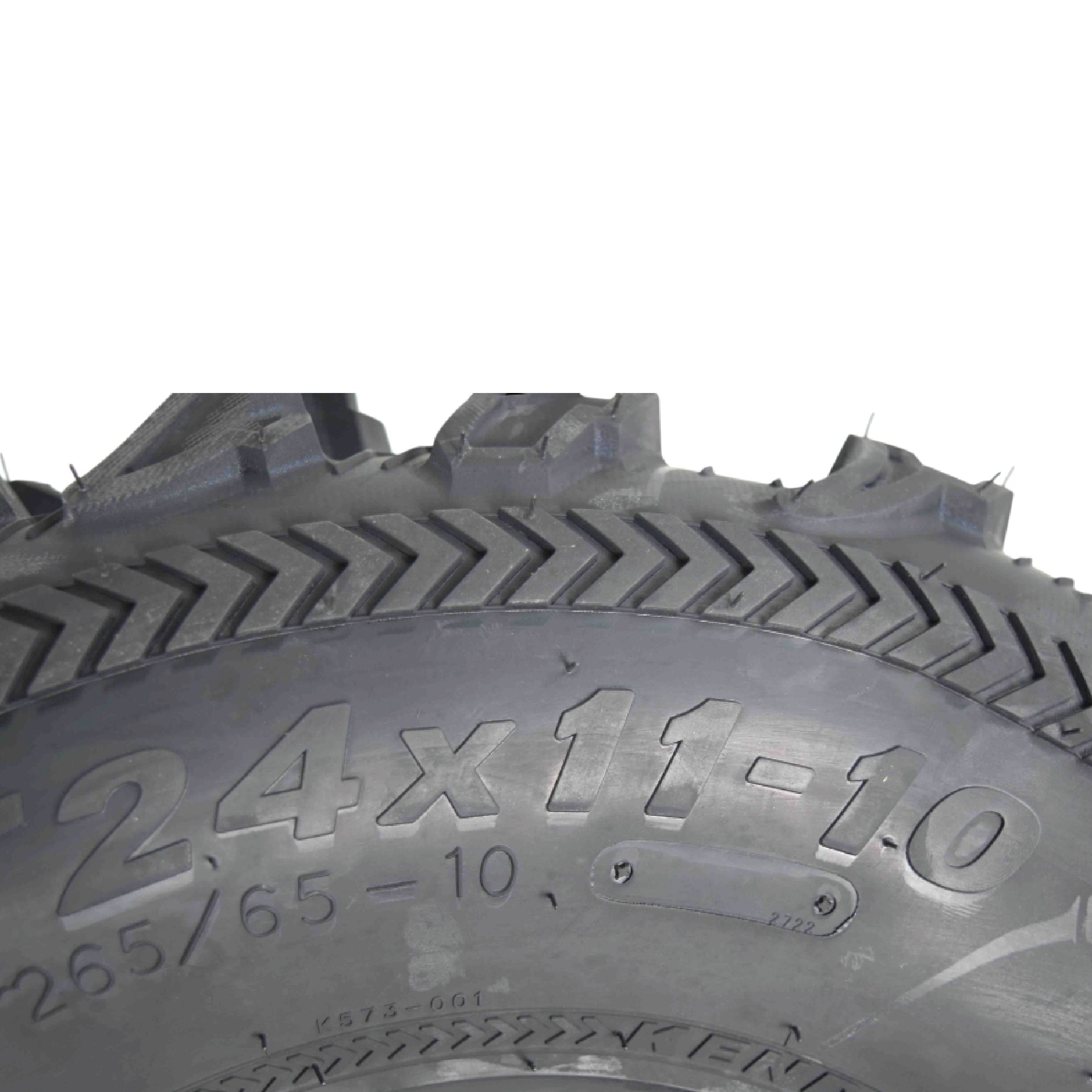Kenda Bearclaw EX K573 - 24x11-10 Rear Tire for All Terrain (ATV), UTV, and Side by Side (SxS) Vehicles - 6-Ply - Bear Claw EX 24x11x10