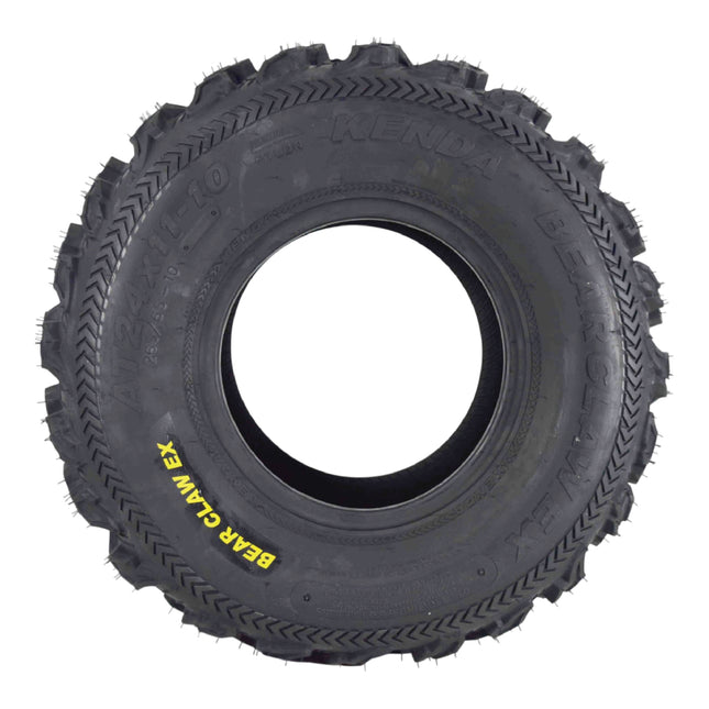 Kenda Bearclaw EX K573 - 24x11-10 Rear Tires for All Terrain (ATV), UTV, and Side by Side (SxS) Vehicles - 6-Ply - Bear Claw EX 24x11x10 (2-Pack)