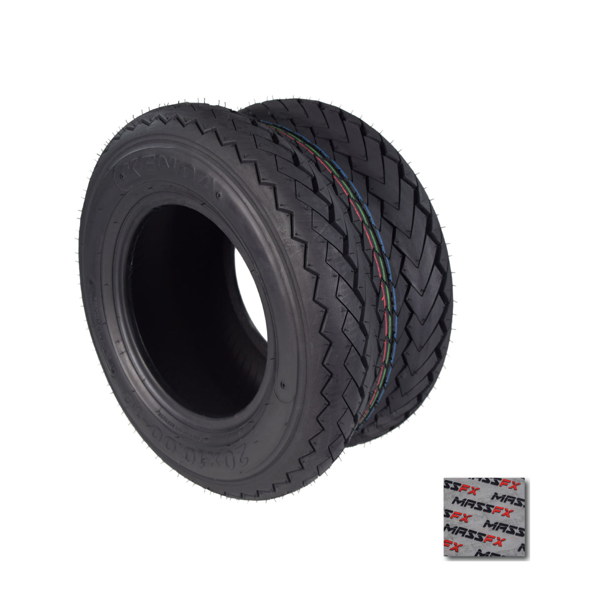 Kenda 235Q2076 20x10-10 Hole-N-1 6 Ply Tubeless Golf Cart Turf Tire