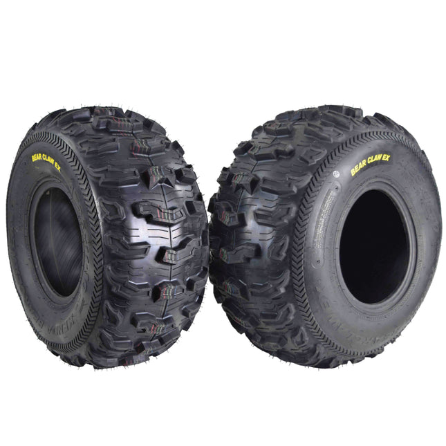 Kenda Bearclaw EX K573 - 25x11-10 Rear Tires for All Terrain (ATV), UTV, and Side by Side (SxS) Vehicles - 6-Ply - Bear Claw EX 25x11x10 (2-Pack)