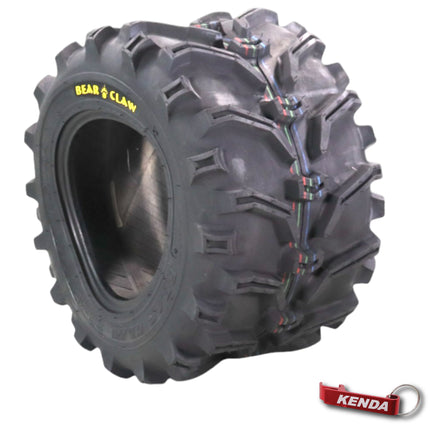Kenda Bearclaw K299 - 22x12-10 Rear Tire for All Terrain (ATV), UTV, and Side by Side (SxS) Vehicles - 6-Ply - Bear Claw 22x12x10 with Kenda Keychain