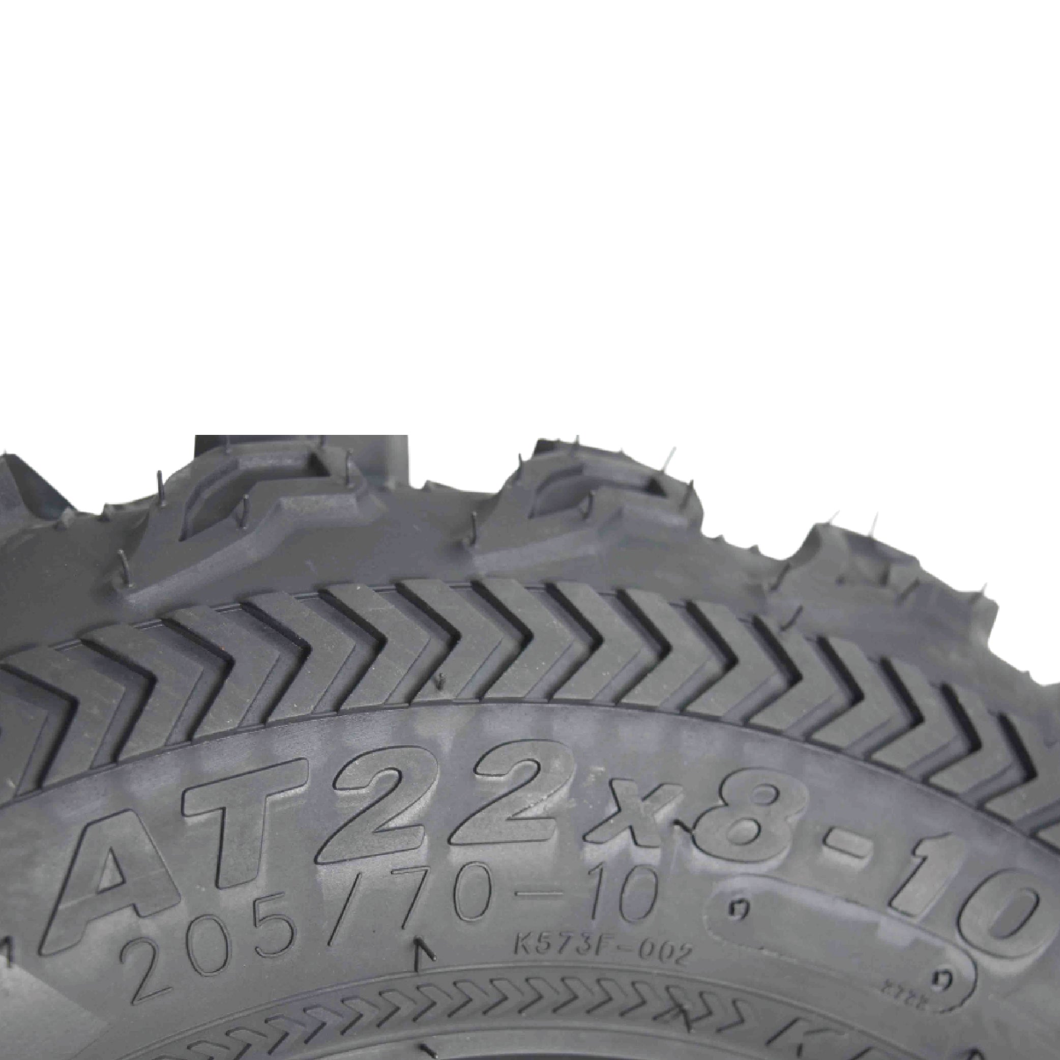 Kenda Bearclaw EX K573 - 22x8-10 Front Tires for All Terrain (ATV), UTV, and Side by Side (SxS) Vehicles - 6-Ply - Bear Claw EX 22x8x10 (2-Pack)