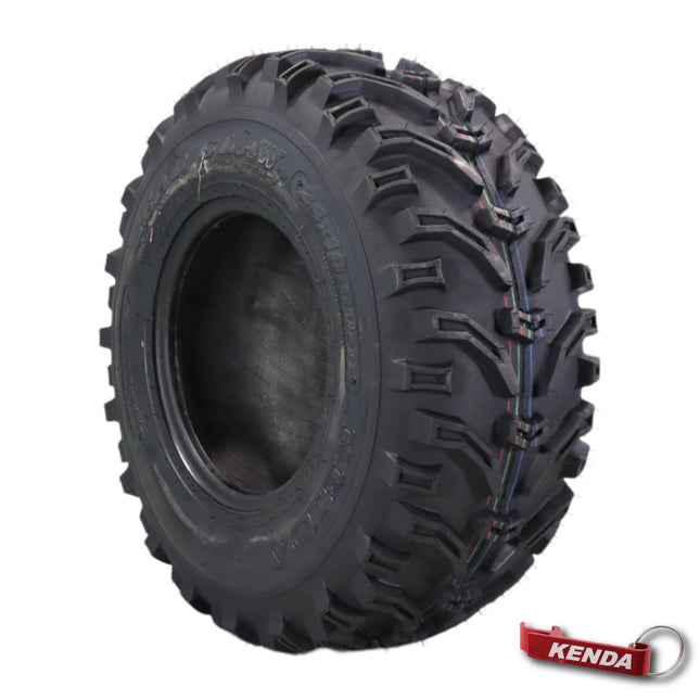 Kenda Bearclaw K299 - 24x10-11 Rear Tire for All Terrain (ATV), UTV, and Side by Side (SxS) Vehicles - 6-Ply - Bear Claw 24x10x11 with Kenda Keychain